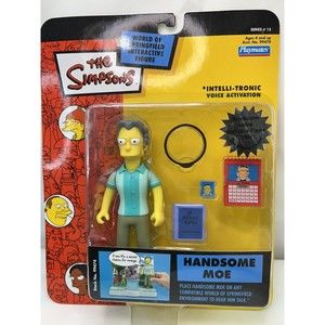 Simpsons Handsome Moe Action Figure WOS MOC Series 15 World Of Springfield RARE!